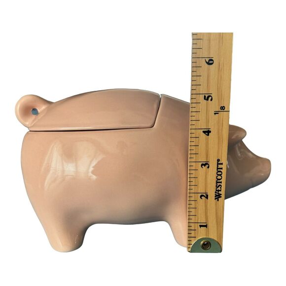 Rae Dunn Canister OINK Pink Pig Cookie Jar Lid Farmhouse Rustic HTF New 2022 - Picture 15 of 15